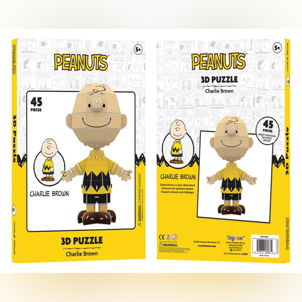 Peanuts nwt 3D Puzzle – Charlie Brown (45 Pieces)
